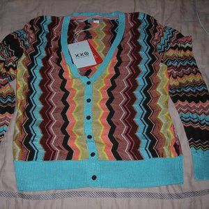 Missoni For Target 20th Anniversary Sweater Cardigan Zig Zag Sz M NWT